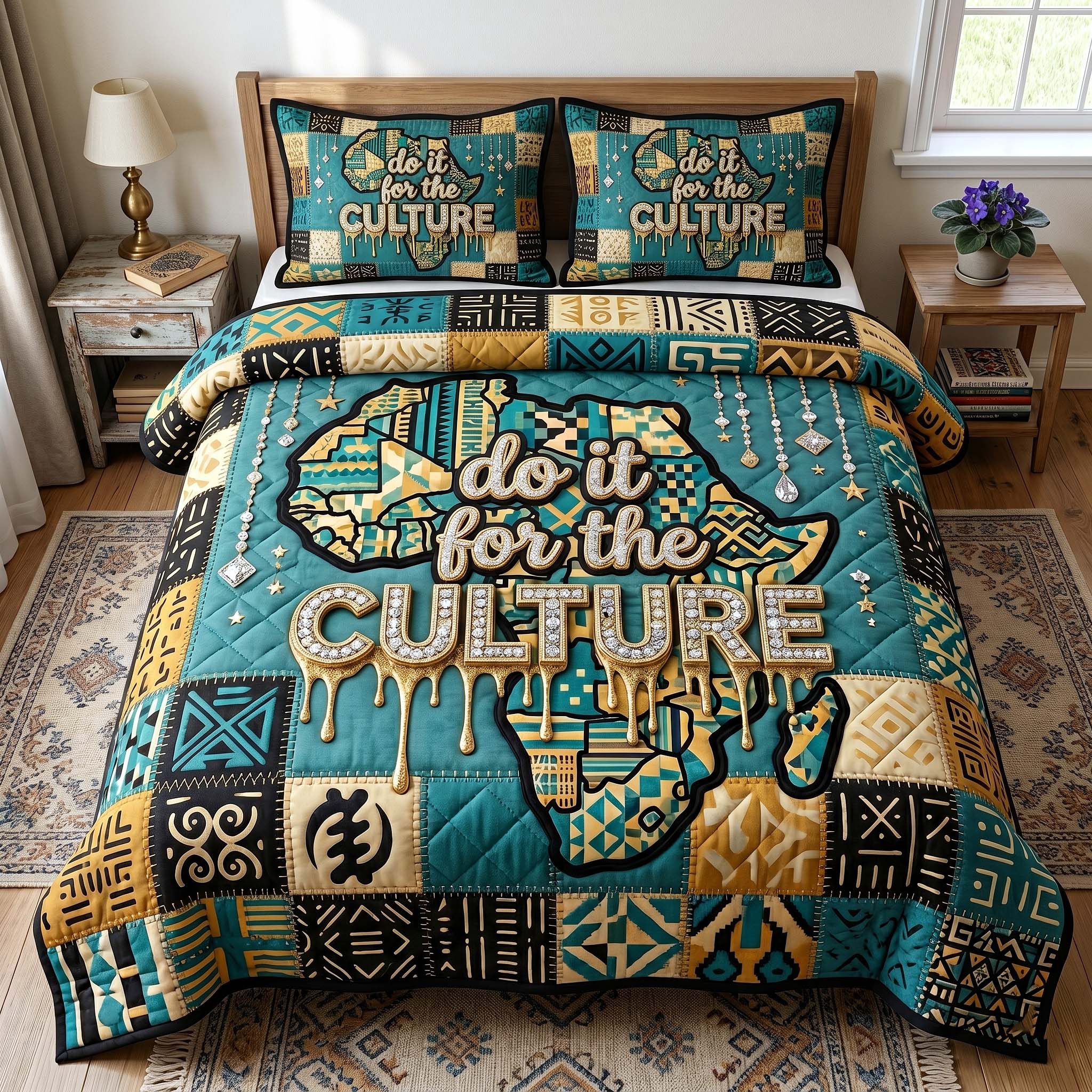 Melanin Legacy Quilted Bedding Set Melanin Legacy Layer Gift For Melanin Family - Tradiviet