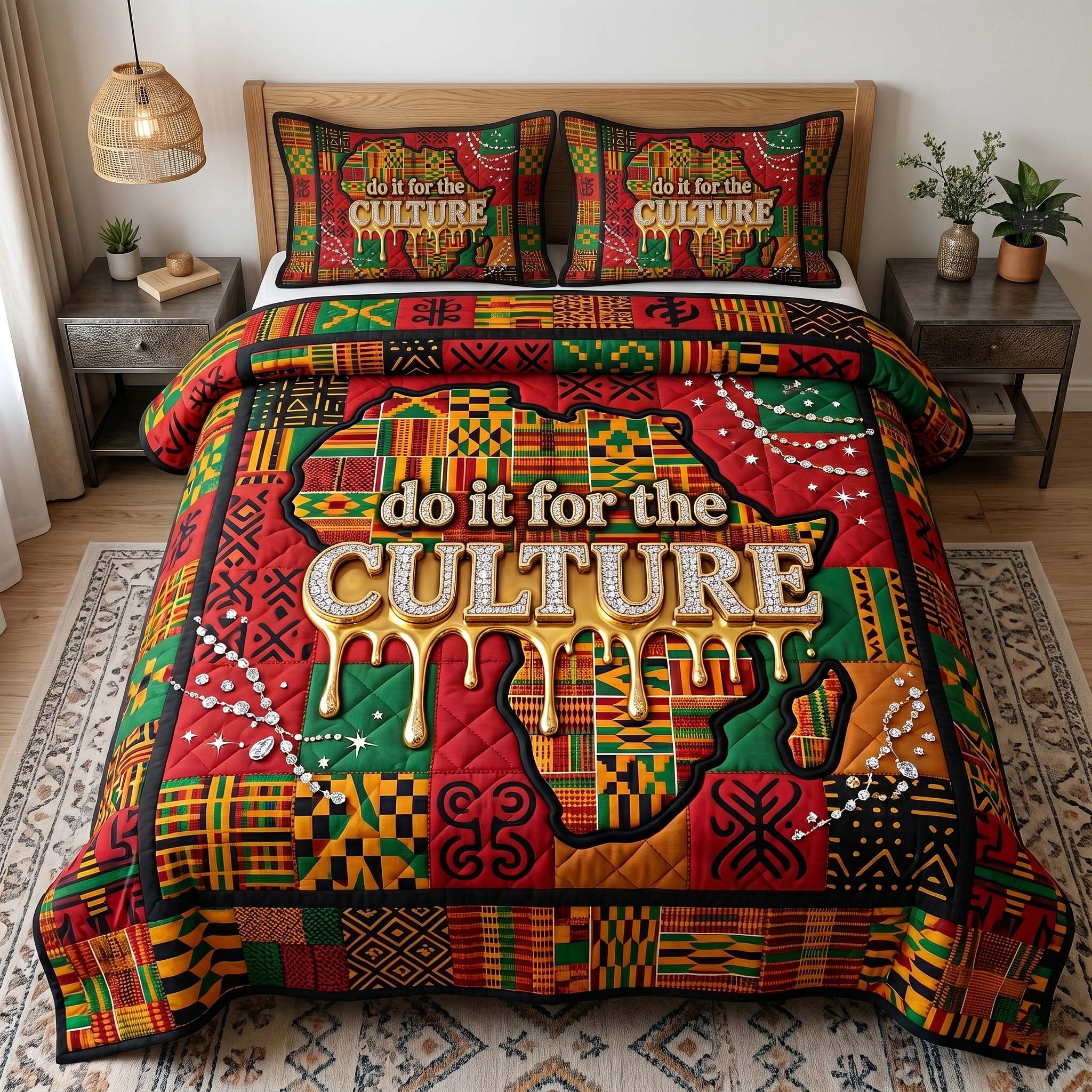 Melanin Legacy Quilted Bedding Set Melanin Legacy Serenity Gift For Legacy Family - Tradiviet