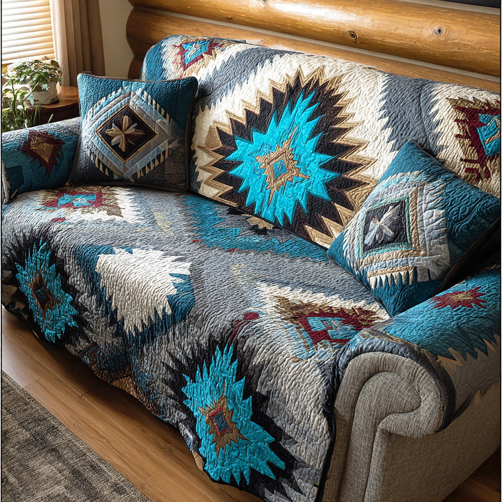 Mesa Trail Quilted Sofa Cover Trendy Home Room Decor Gifts For Room Decor - Tradiviet