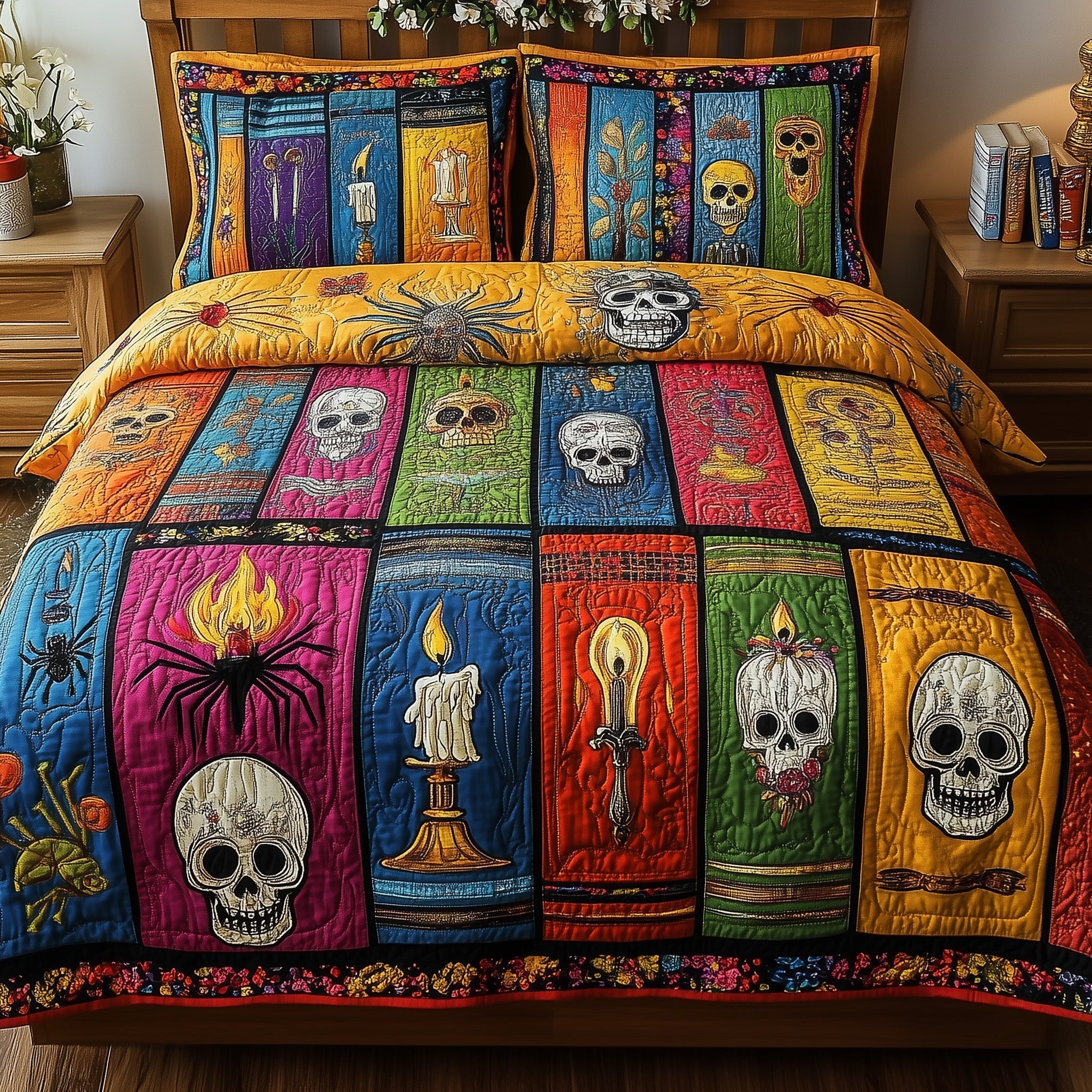 Midnight Library Quilted Bedding Set Midnight Library Spirit Gift For Midnight Fans - Tradiviet