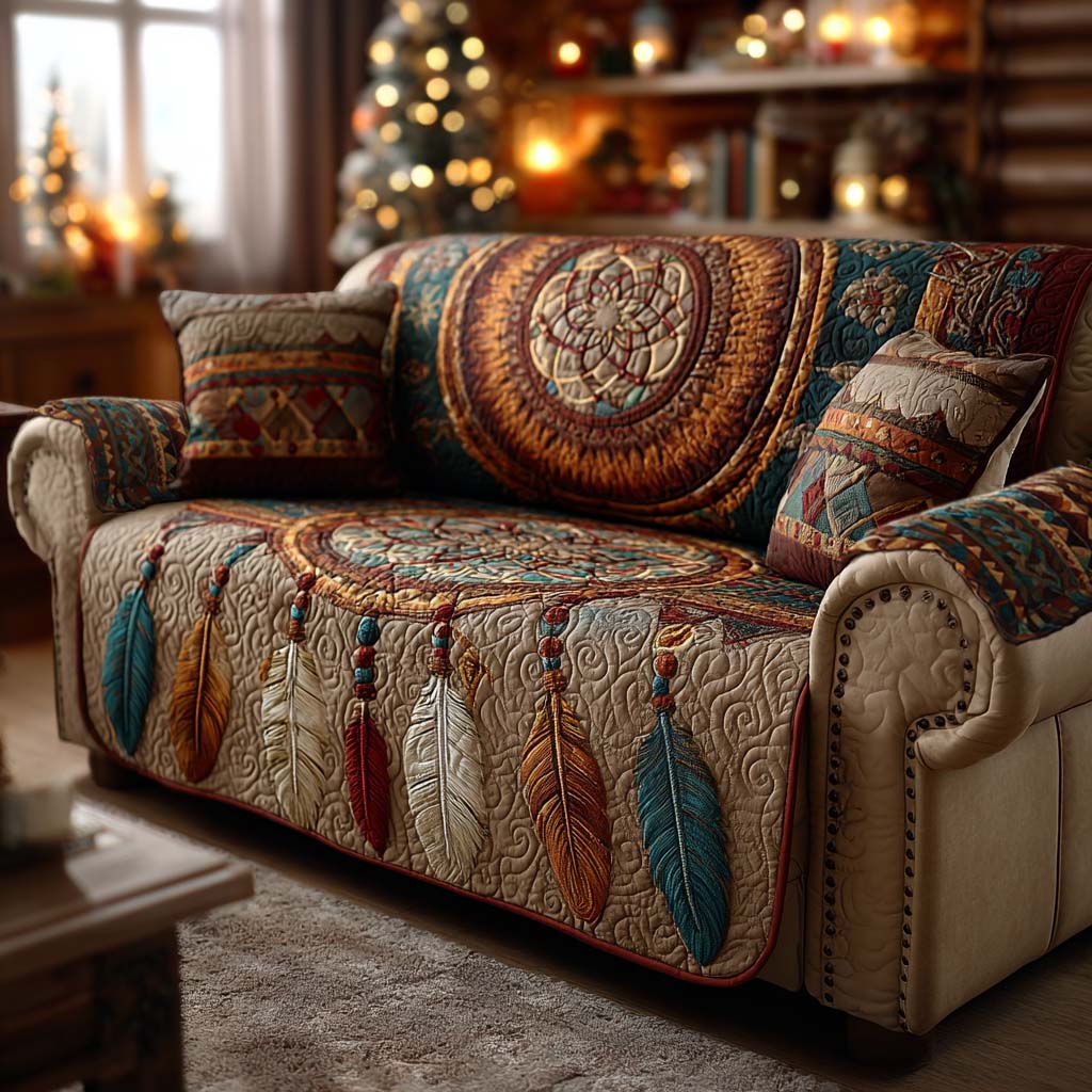 Mystic Dream Quilted Sofa Cover Indoor Room Decor Gift For Home Lover - Tradiviet