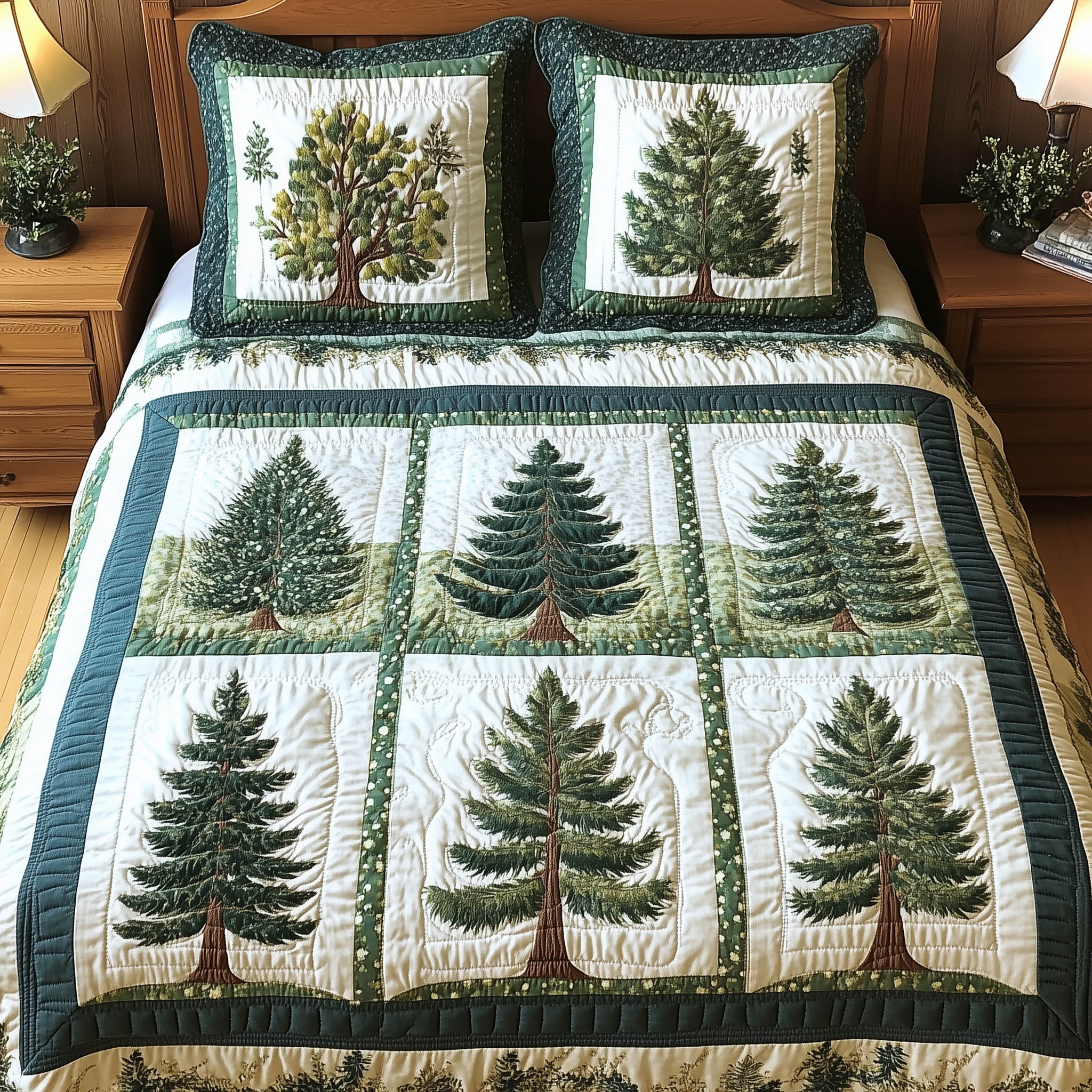 Nature Charm Quilted Bedding Set Nature Charm Atmosphere Gift For Nature Charm - Tradiviet