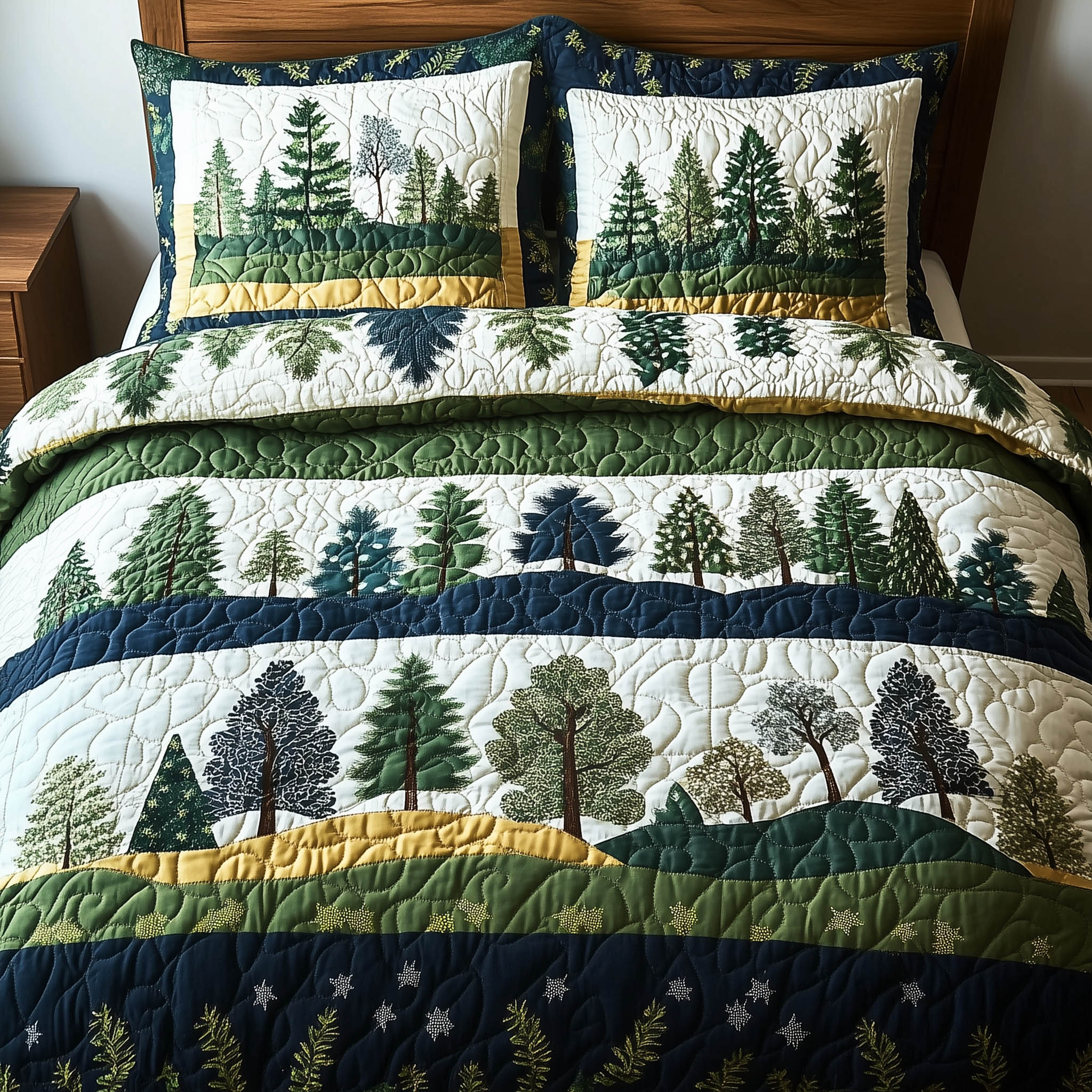 Nature Charm Quilted Bedding Set Nature Charm Collection Gift For Charm - Tradiviet