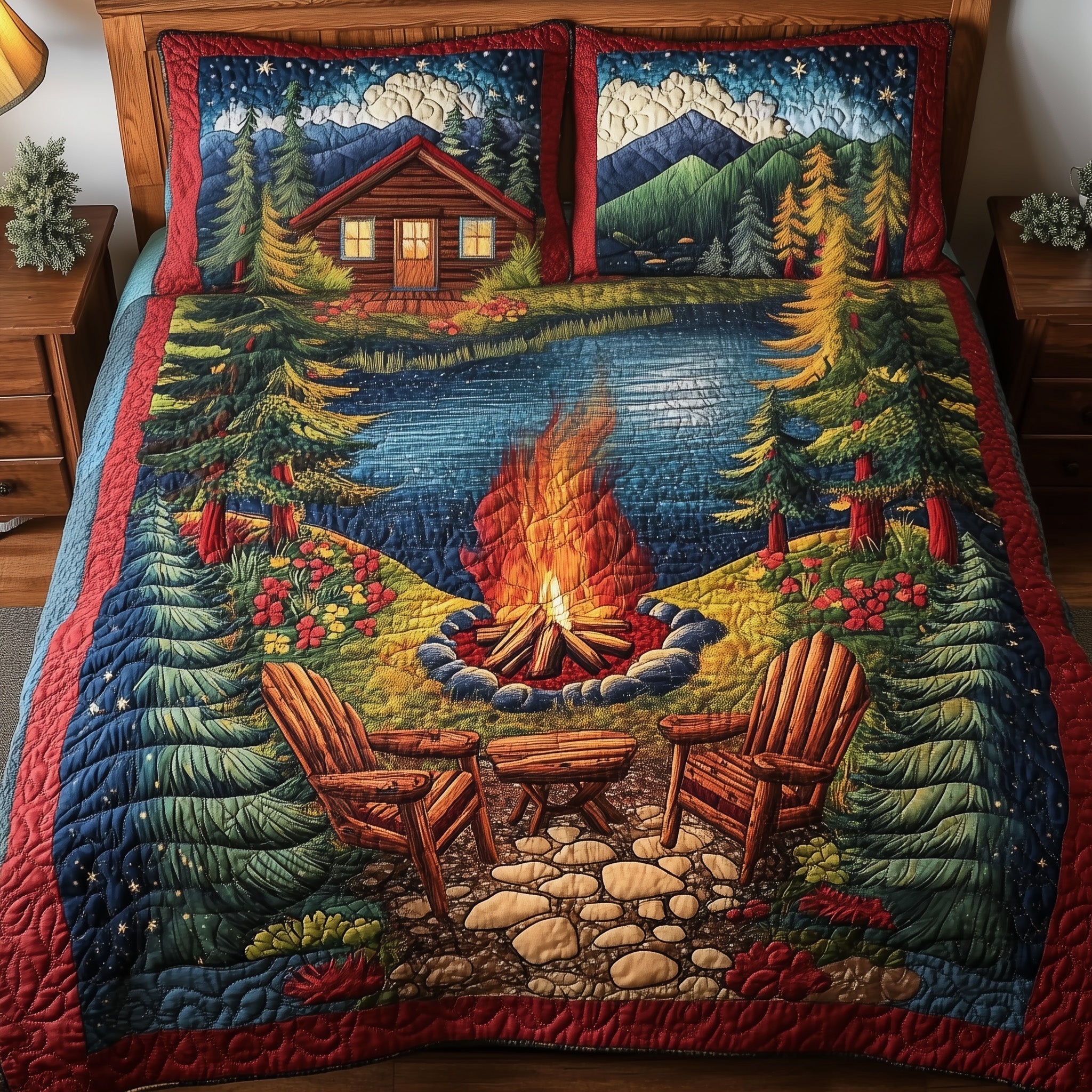 Nature Giggles Quilted Bedding Set Nature Giggles Honor Gift For Nature Giggles - Tradiviet