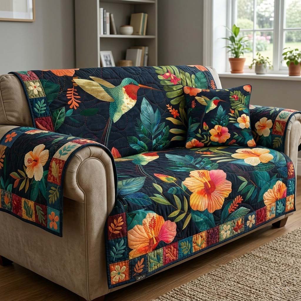 Neon Nectar Dance Quilted Sofa Cover Modern Room Decor Gift For Room Decor - Tradiviet