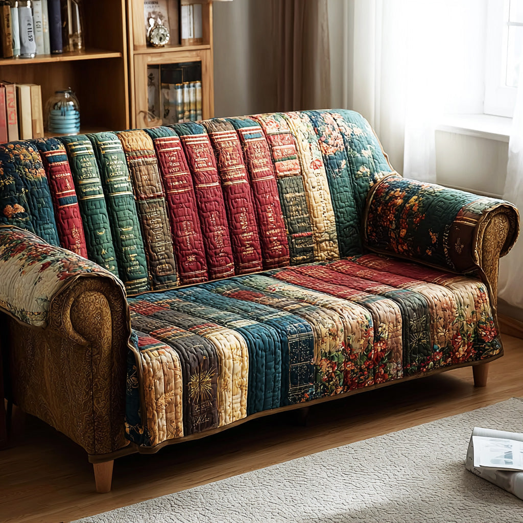 Night Study Companion Quilted Sofa Cover Trendy Home Style Room Decor Gift Ideas - Tradiviet