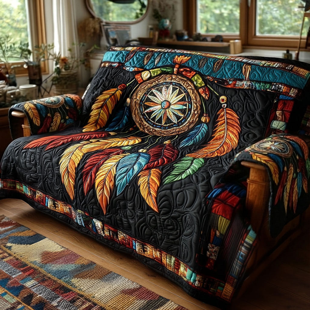 Nomad Colorstory Quilted Sofa Cover Sofa Saver Covers Native American Gift Ideas - Tradiviet