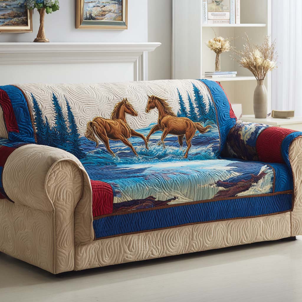 Ocean Charge Quilted Sofa Cover Home Room Decor Ideas Cool Room Decor Gifts - Tradiviet