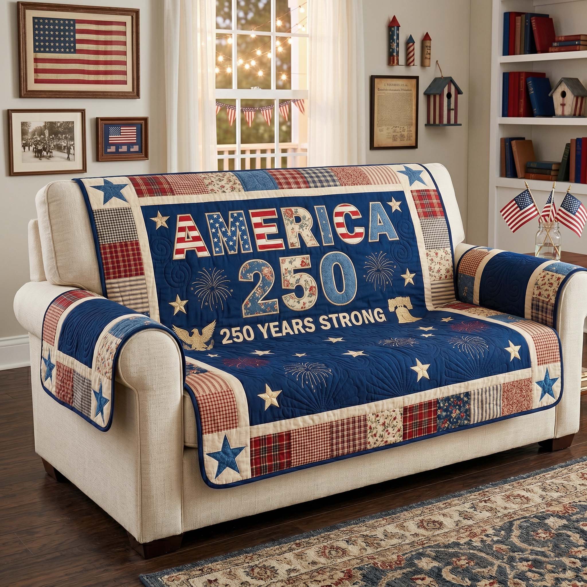 Patriot Pride 250 Quilted Sofa Cover Indoor Room Decor Great Home Decor Finds - Tradiviet