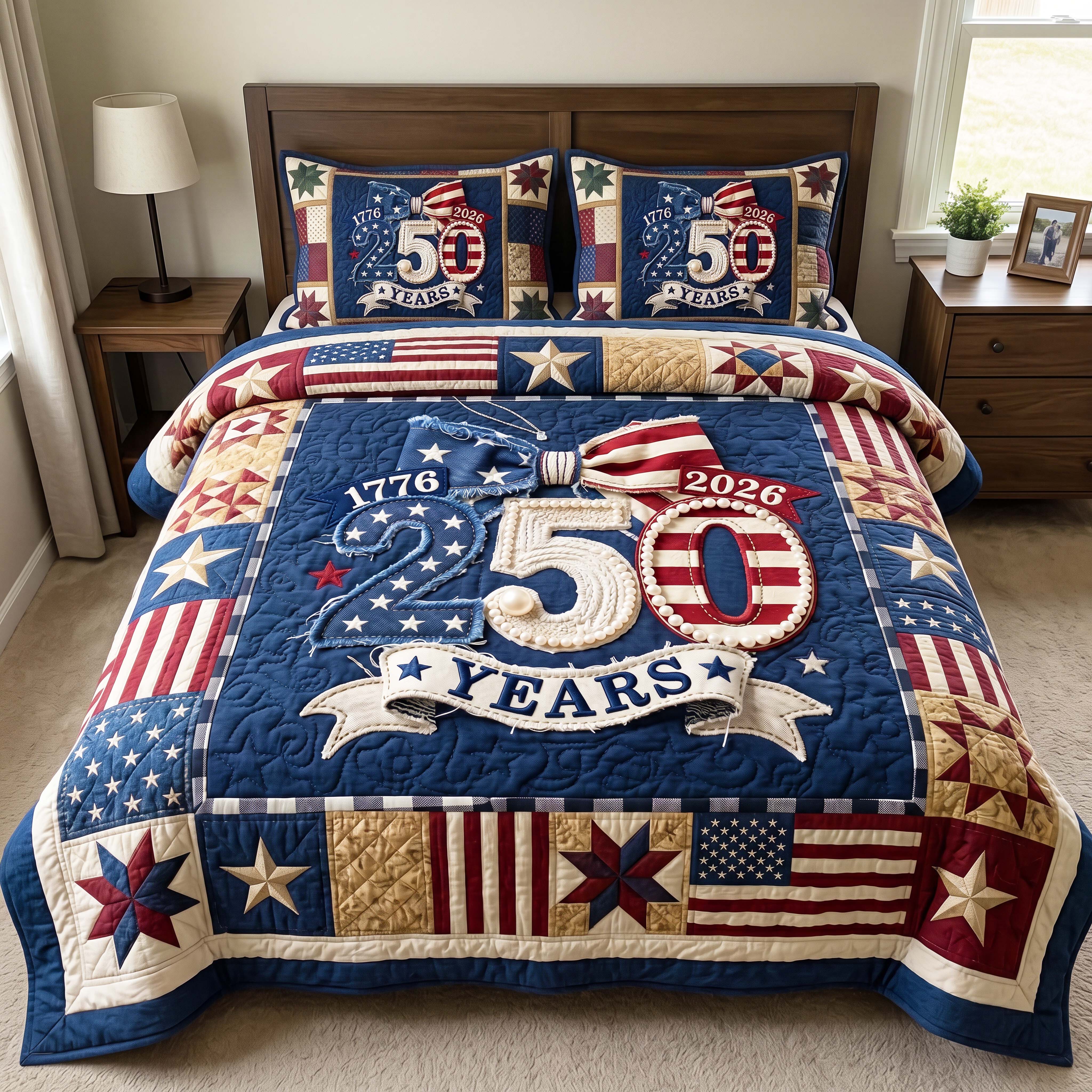 Patriot Quartermill Quilted Bedding Set Patriot Quartermill Western Gift For Patriot Quartermill - Tradiviet