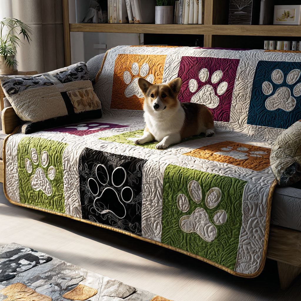 Paw Dreamland Quilted Sofa Cover Sofa Protector Cover Best Gifts For Pet Dog Lovers - Tradiviet