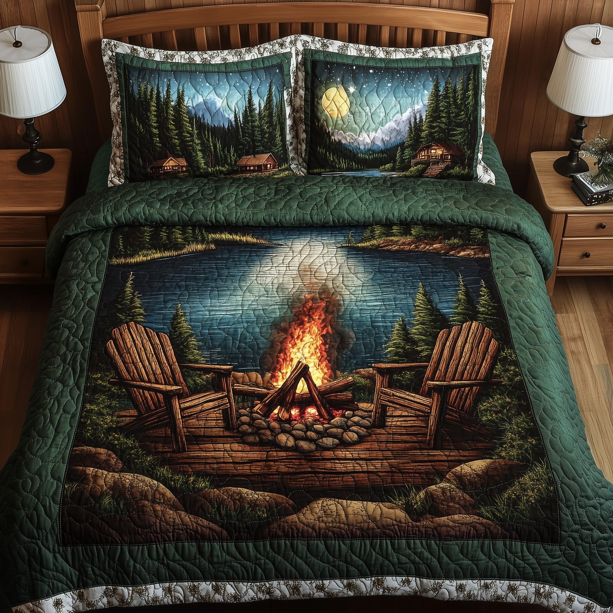Peaceful Retreat Quilted Bedding Set Peaceful Retreat Coastal Gift For Peaceful Retreat - Tradiviet