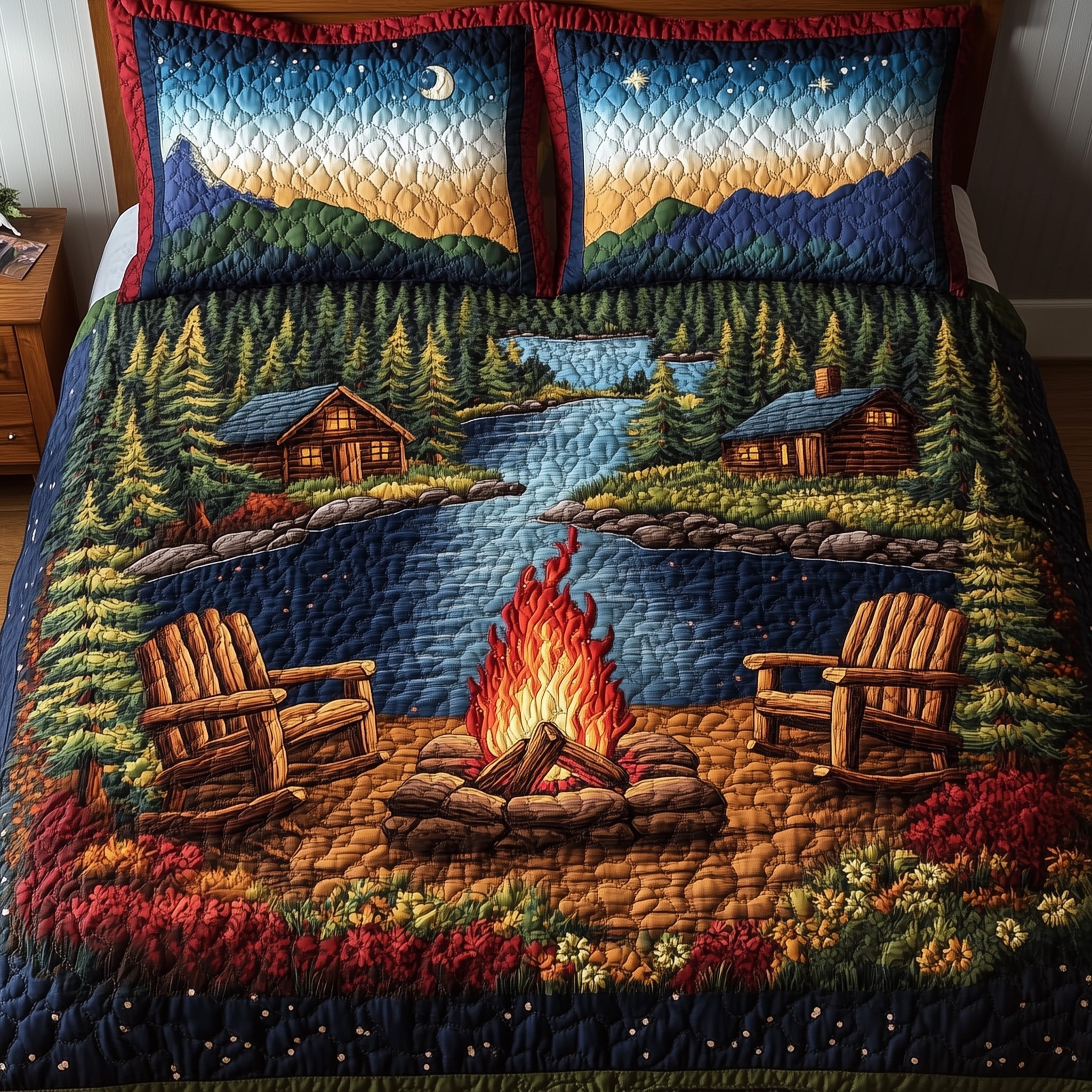 Peaceful Retreat Quilted Bedding Set Peaceful Retreat Shore Gift For Peaceful Family - Tradiviet