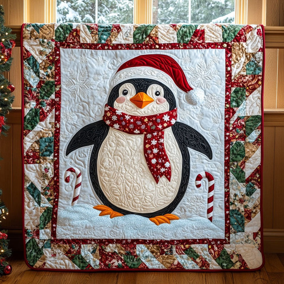 Penguin Charming Quilt Blanket Cute Animal Merch Christmas Gifts Ideas - Tradiviet
