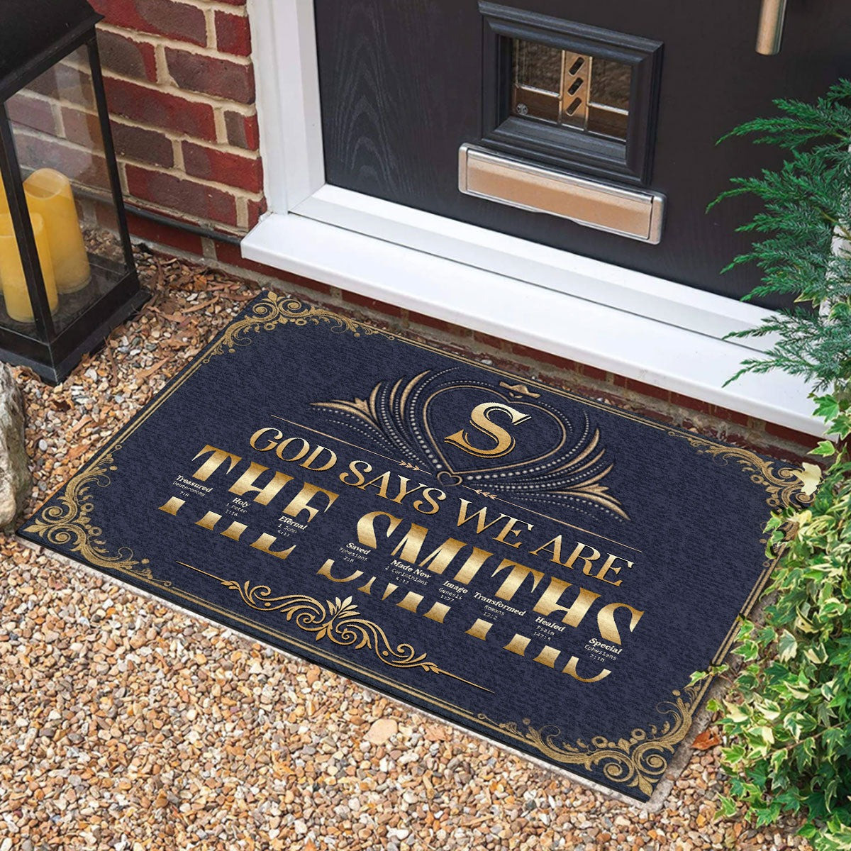 Personalized God Says We Are Doormat Christmas Decor Gifts For Christian - Tradiviet
