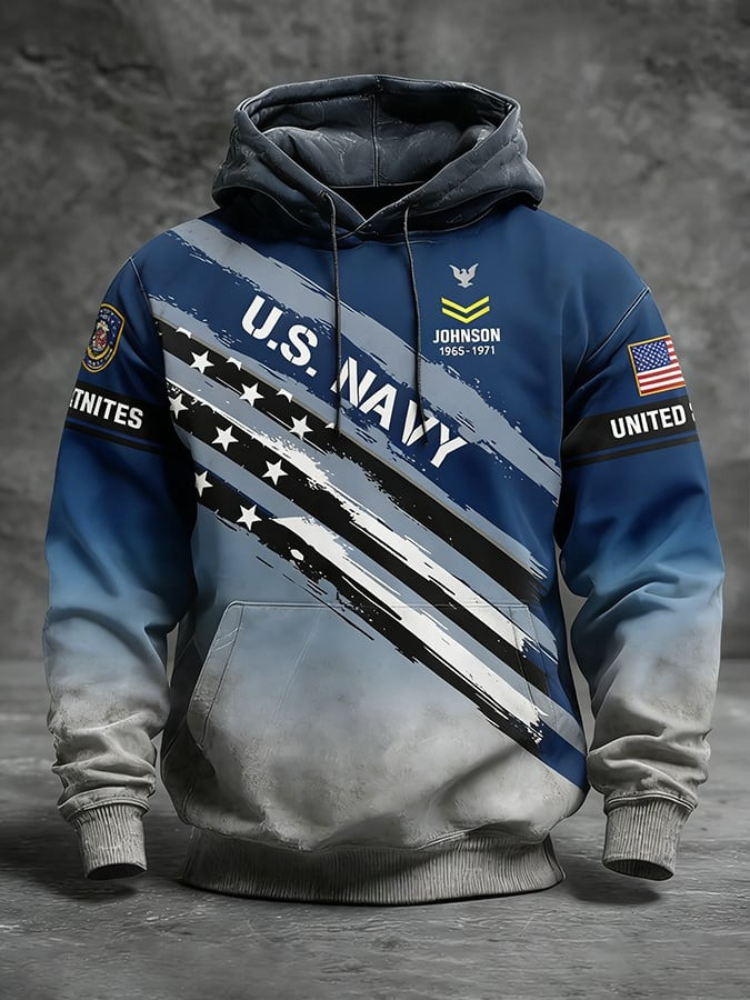 Personalized US Navy 250th Anniversary Hoodie You Never Walk Alone USN Merch Navy Gifts Him - Tradiviet