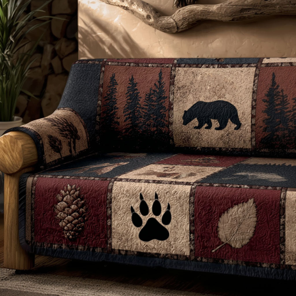 Pine Ridge Quilted Sofa Cover Home Room Decor Ideas Trendy Room Decor Gifts - Tradiviet