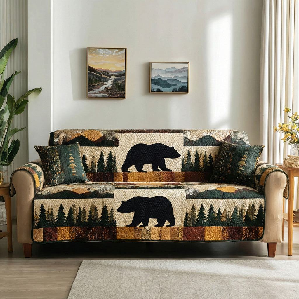 Pine Ridge Quilted Sofa Cover Wall Room Decor Unique Room Decor Gifts - Tradiviet