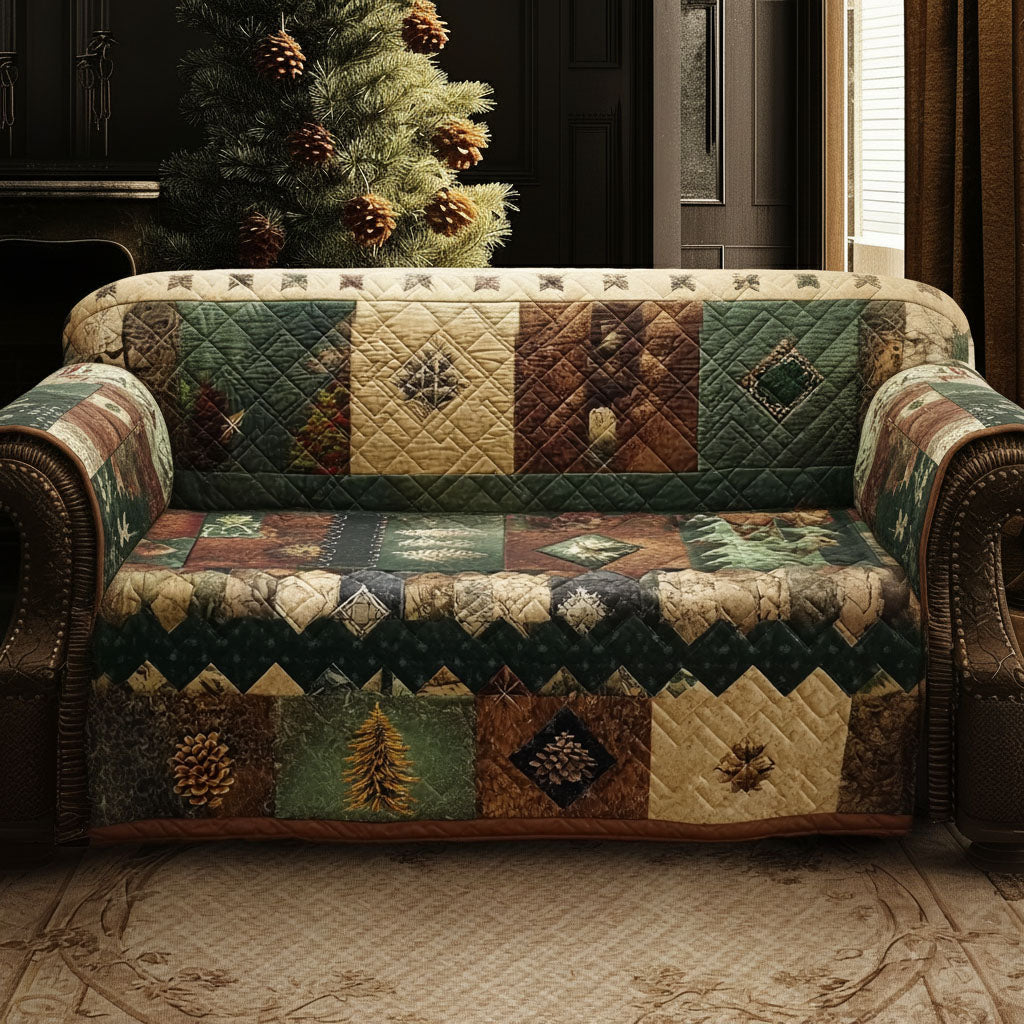 Pinecone Valley Heirloom Quilted Sofa Cover Simple Home Room Decor Interior Design Gift Ideas - Tradiviet