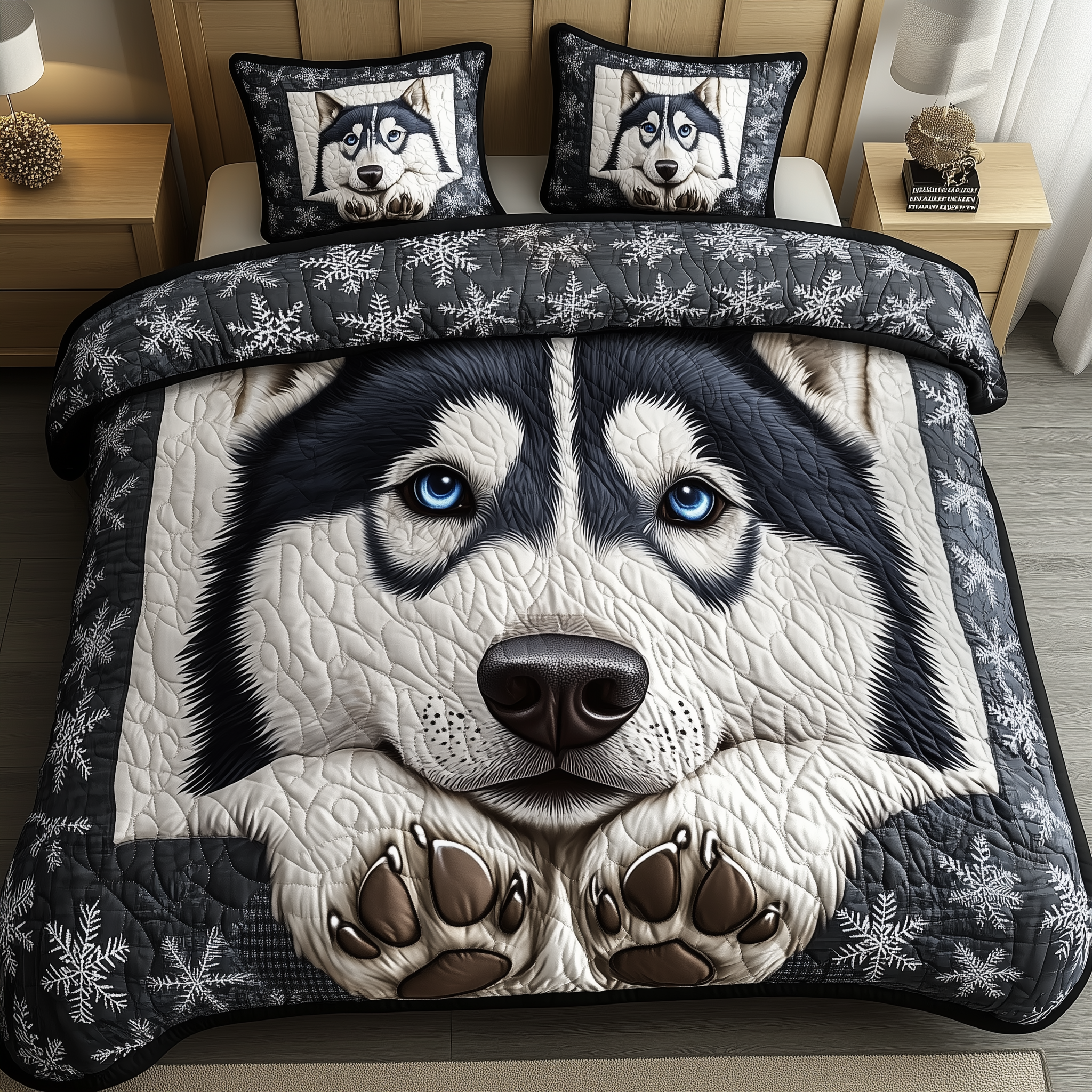 Polar Guardian Bliss Quilted Bedding Set Polar Guardian View Gift For Polar Guardian - Tradiviet