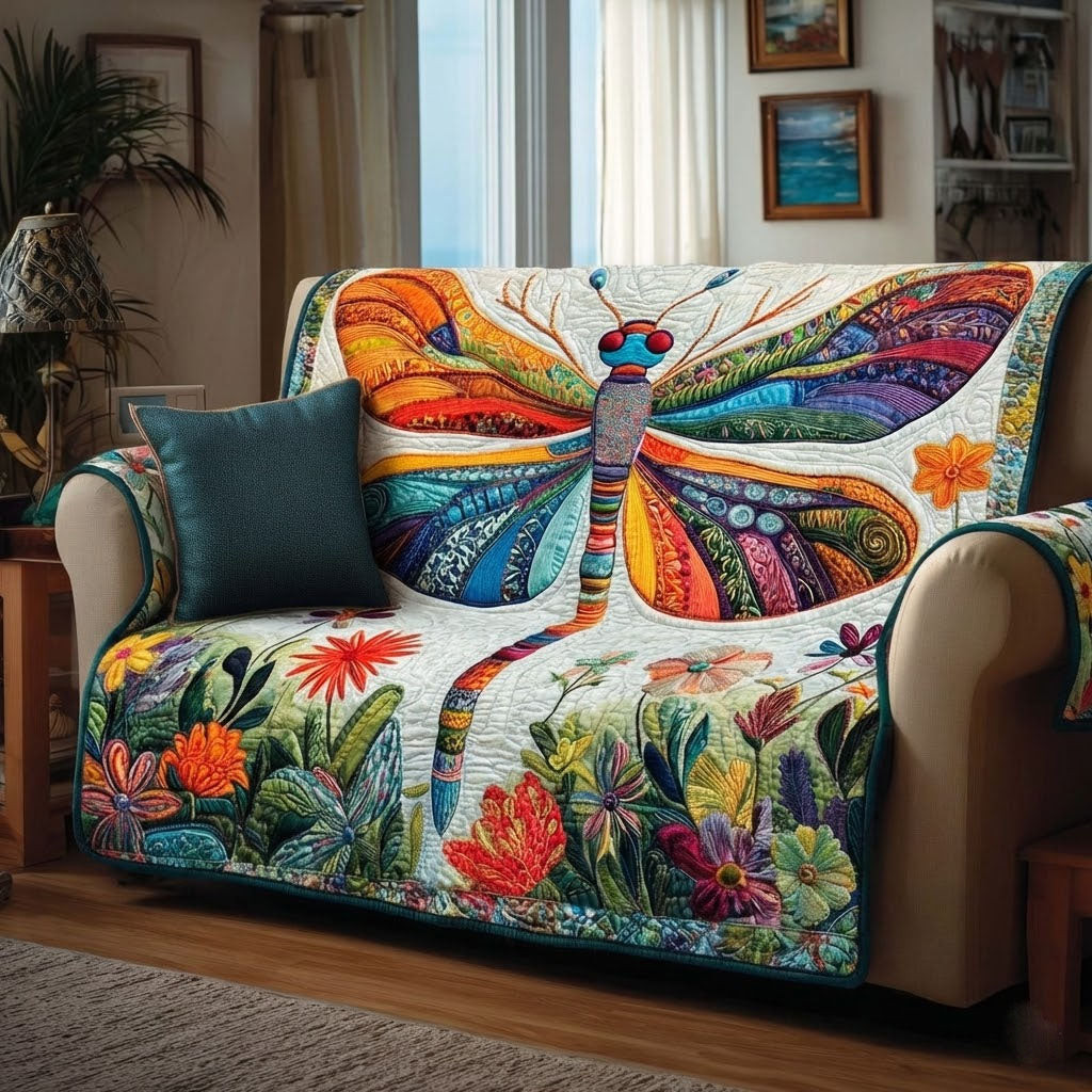 Prism Bag Quilted Sofa Cover Couch And Sofa Covers Best Dragonfly Gifts For Mom - Tradiviet