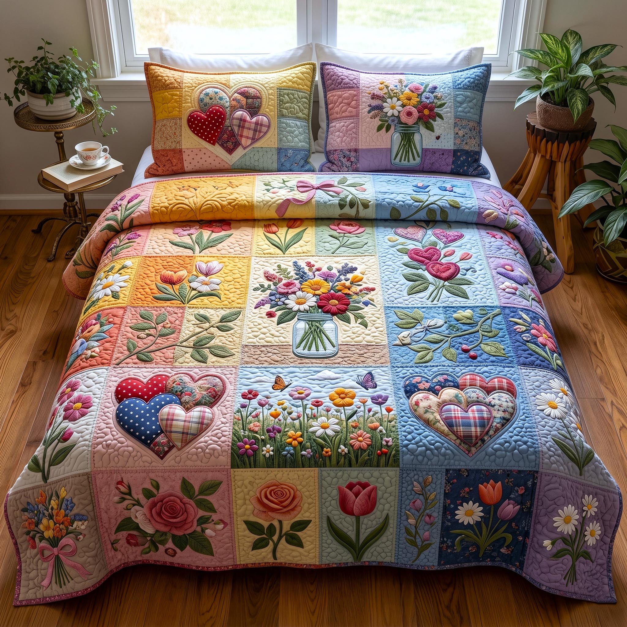 Proud to Love Quilted Bedding Set Proud Love Soft Gift For Proud Love - Tradiviet