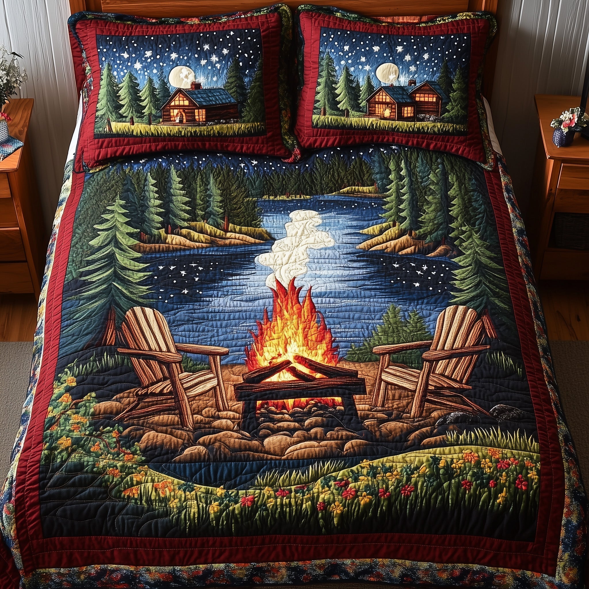 Quiet Harmony Quilted Bedding Set Quiet Harmony Trail Gift For Quiet Harmony - Tradiviet