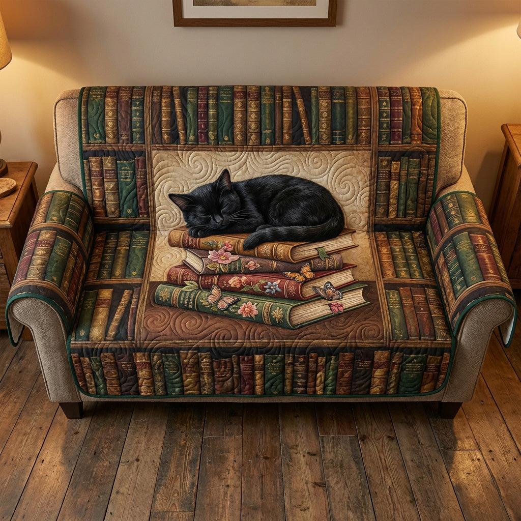 Quiet Library Quilted Sofa Cover Simple Home Room Decor Gift For Room Decor - Tradiviet