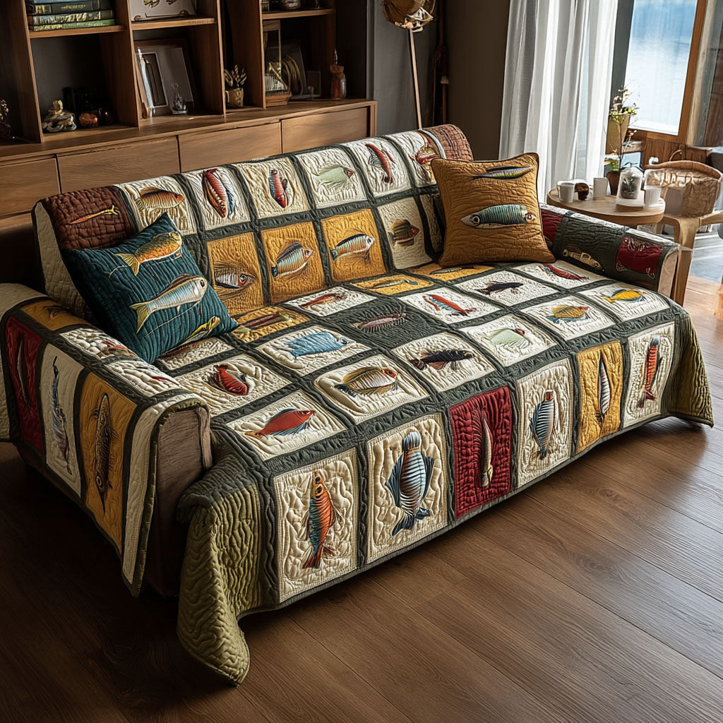 Quiet Waters Collection Quilted Sofa Cover Sofa Seat Covers Top 10 Father's Day Gifts - Tradiviet