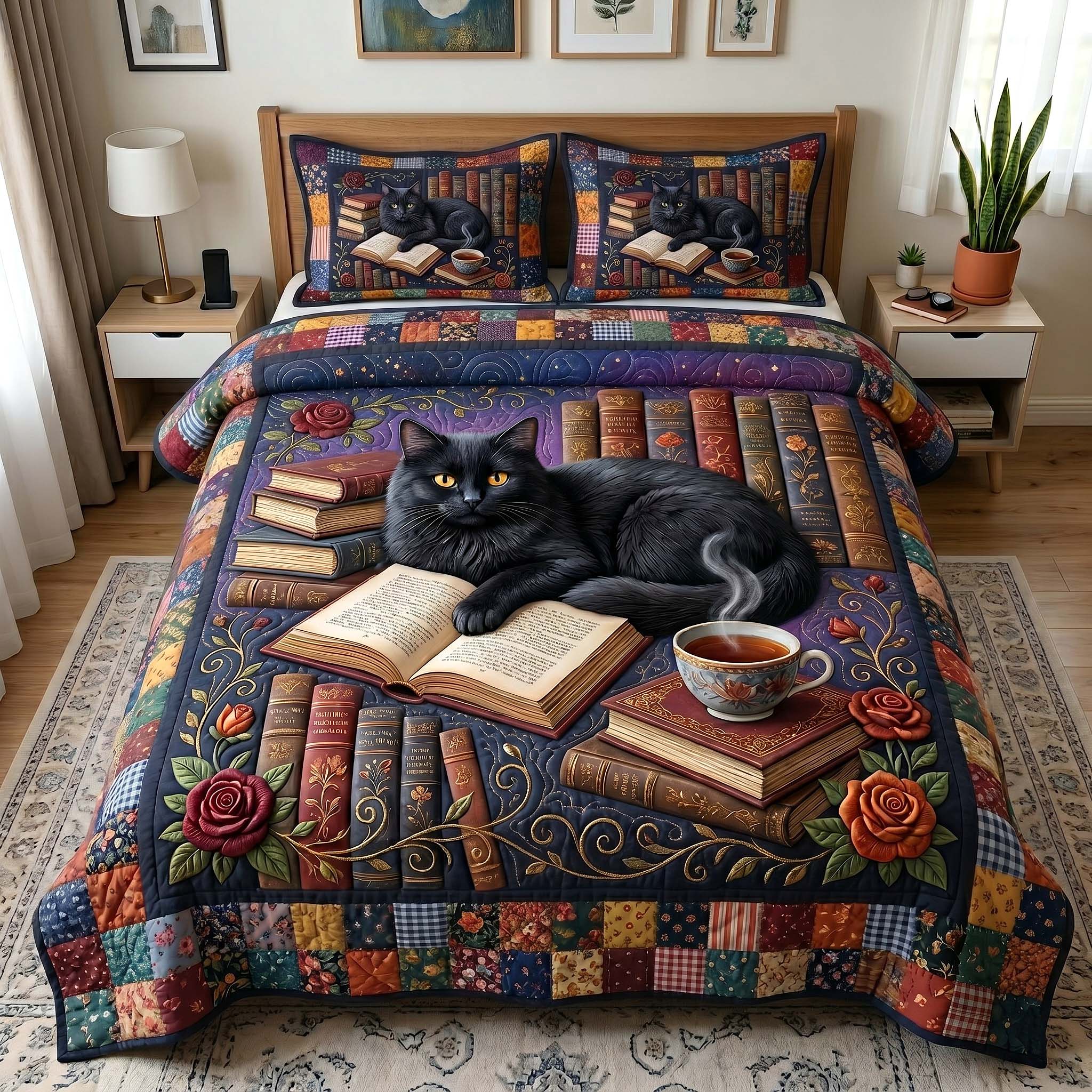 Reading Nook Quilted Bedding Set Reading Nook Honor Gift For Nook Lovers - Tradiviet