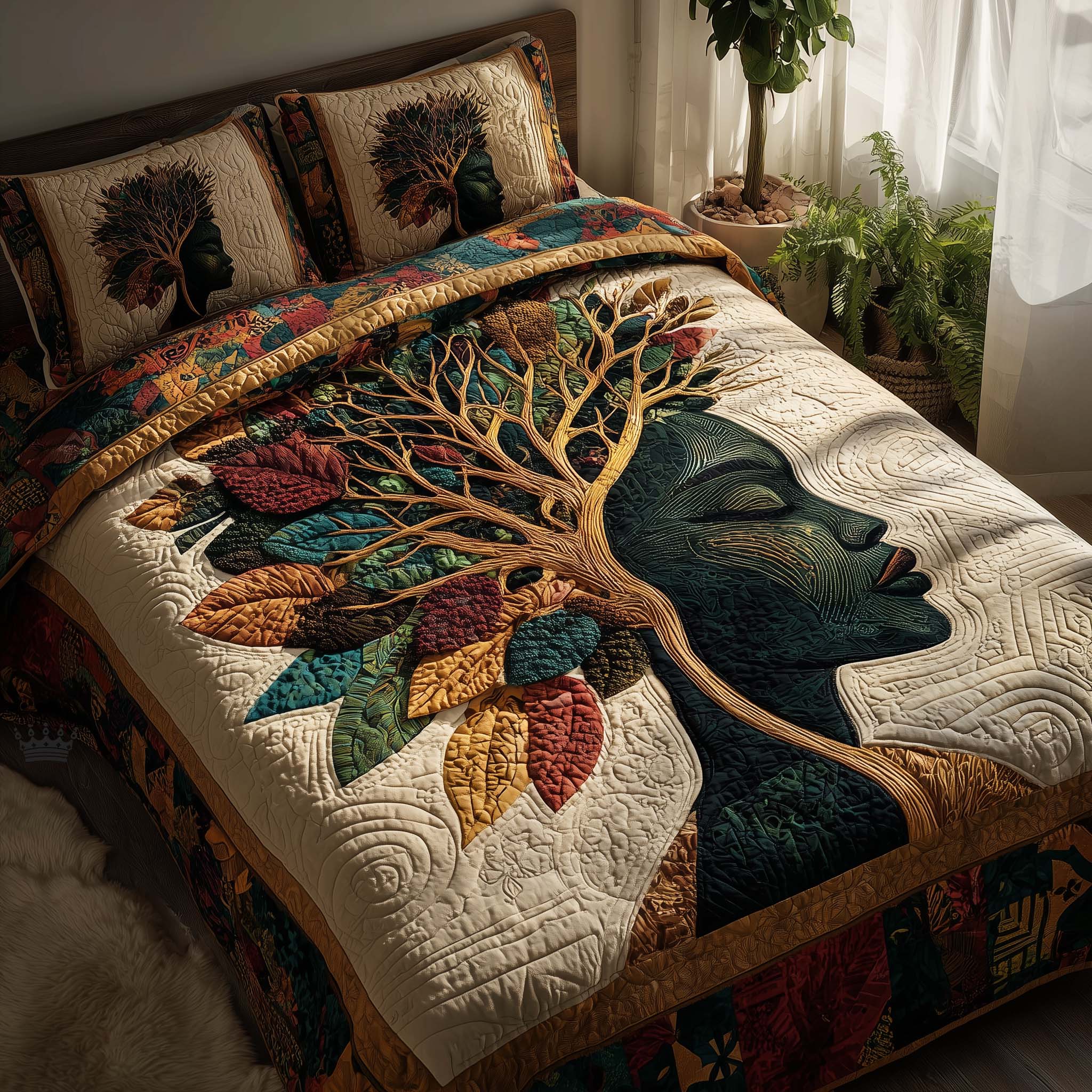 Rich Radiance Quilted Bedding Set Rich Radiance Cabin Gift For Rich - Tradiviet