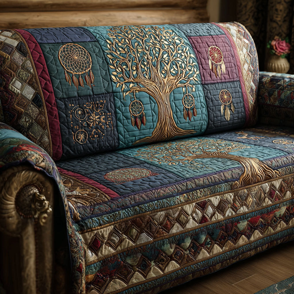 Rooted in Grace Quilted Sofa Cover Awesome Couch Covers Tree Of Life Christmas Gifts - Tradiviet