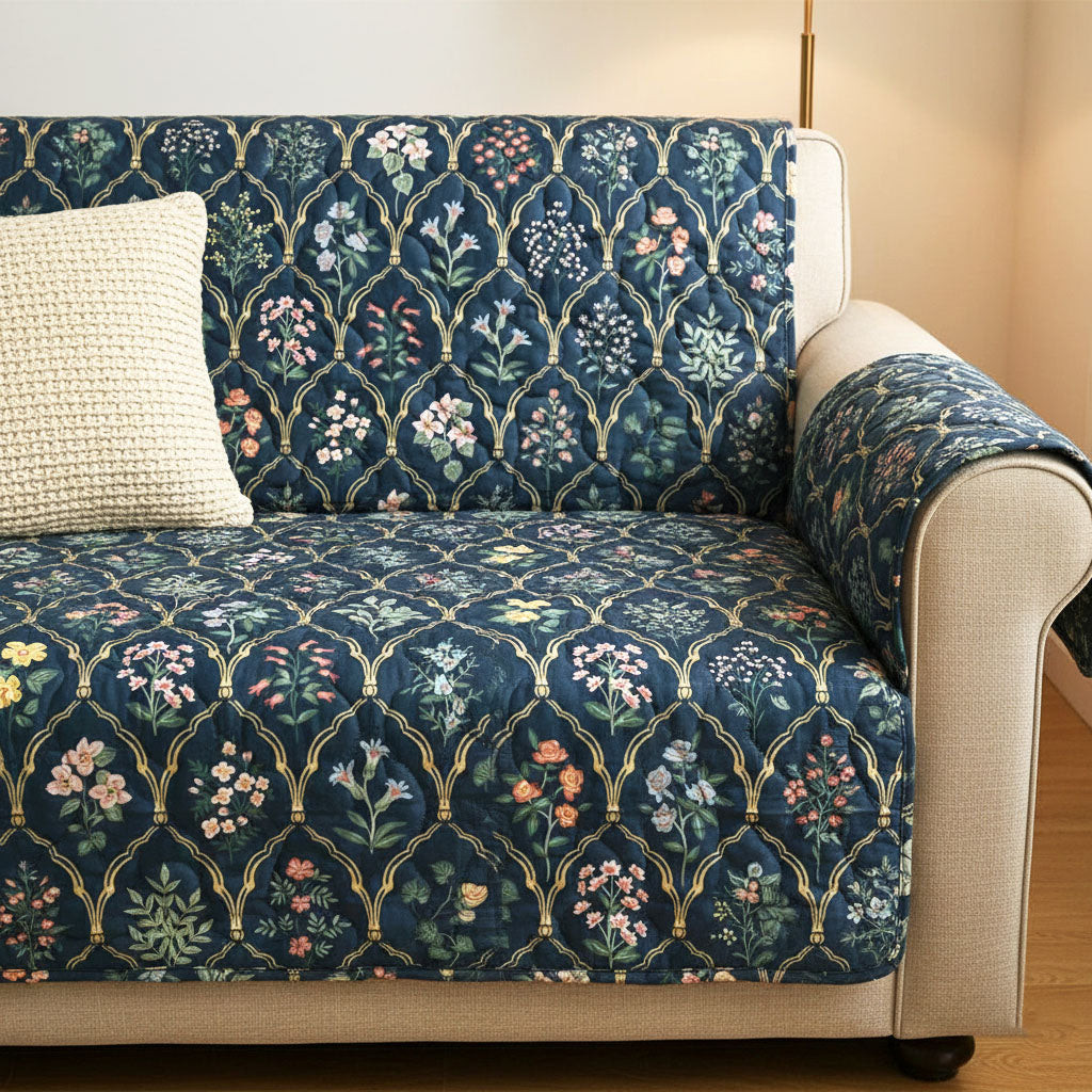 Royal Vine Quilted Sofa Cover Home Decorattions Mother' Day Special Gifts - Tradiviet