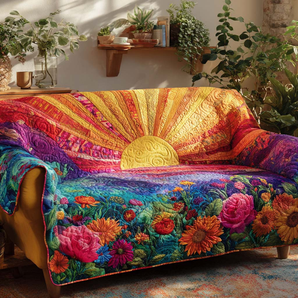 Rustic Dawn Sofa Quilted Sofa Cover Sofa Slip Covers Mother's Day Gift Ideas For Wife - Tradiviet