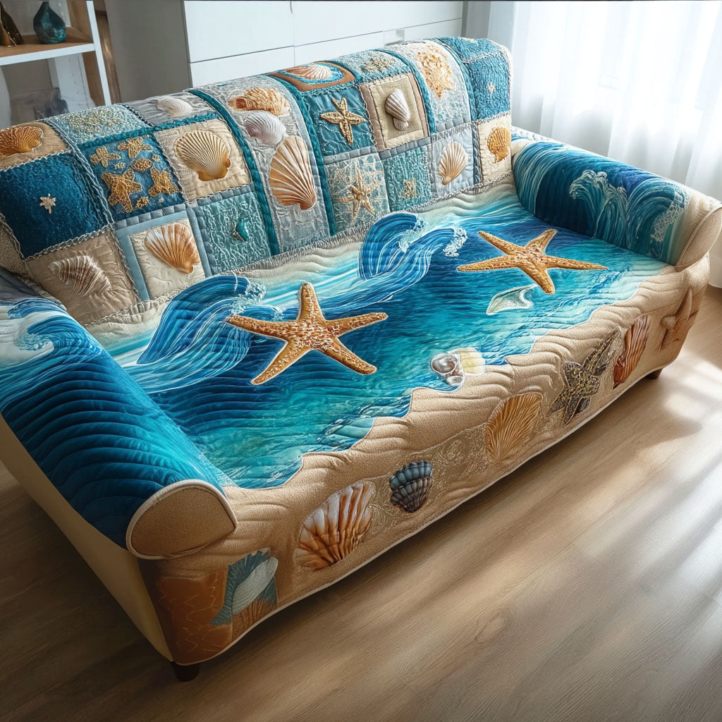 Sandy Coast Quilted Sofa Cover Good Sofa Covers Cool Gifts For Dad - Tradiviet