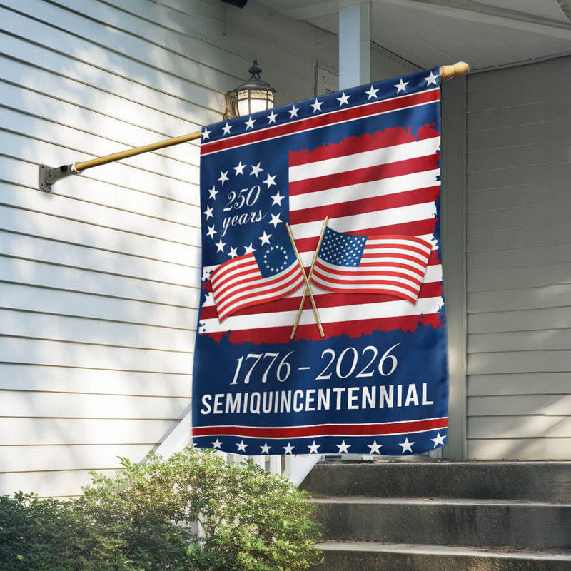 Semiquincentennial 250Th Anniversary Flag 1776 2026 205 Years American Flag Decorations - Tradiviet