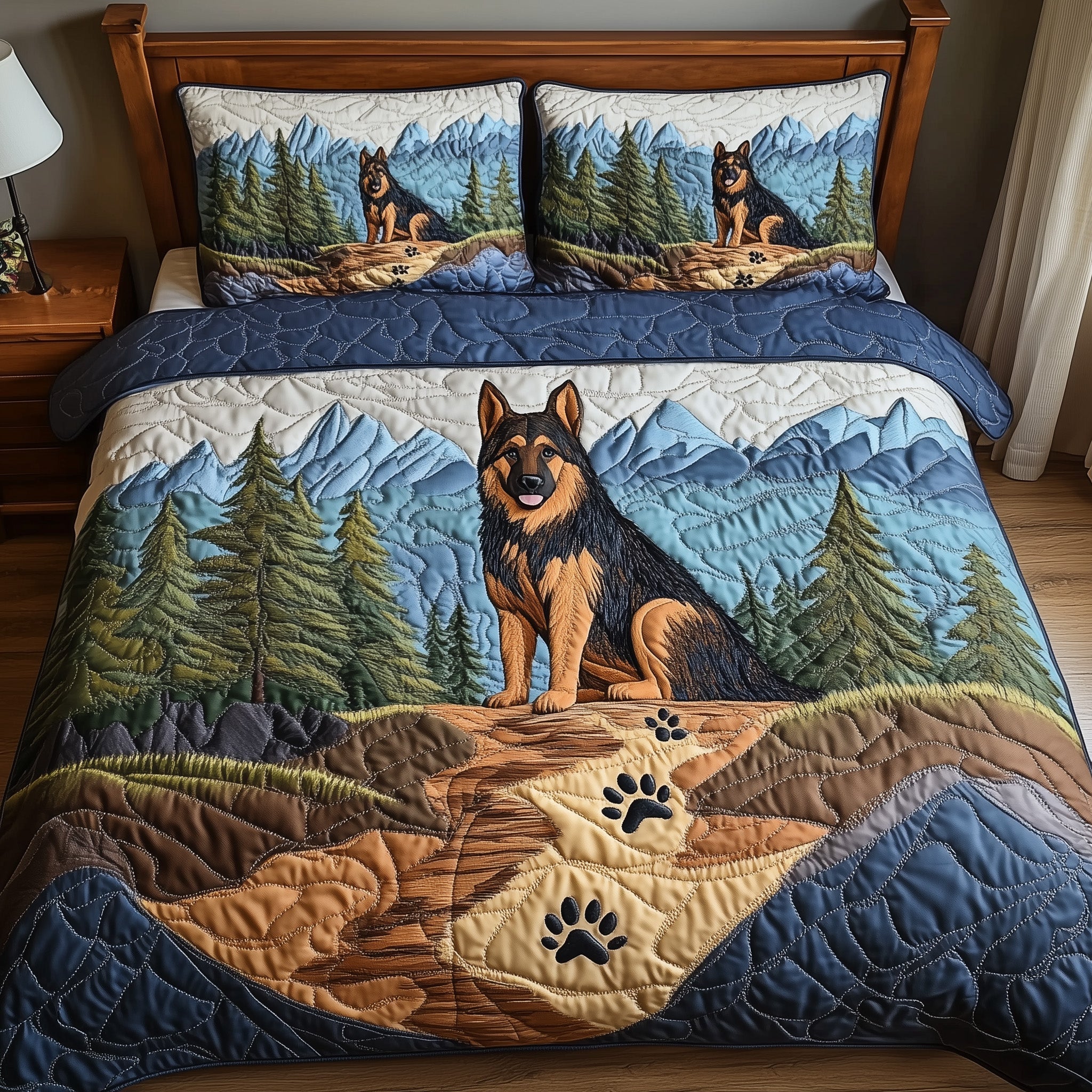 Shepherd Trail Journey Quilted Bedding Set Shepherd Trail Journey Gift For Shepherd Trail - Tradiviet