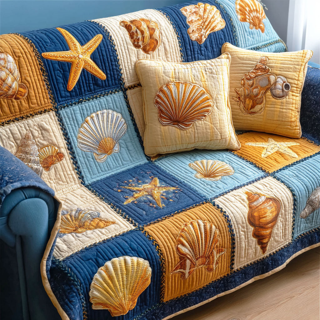 Shore Living Quilted Sofa Cover Sofa And Seat Covers Father's Day Gifts For Husband - Tradiviet