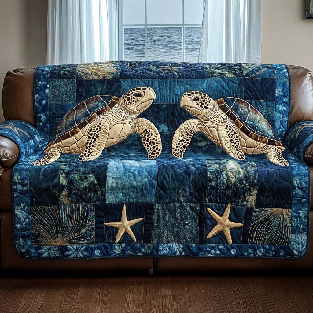 Silent Voyager Quilted Sofa Cover Cozy Home Couch Cover Gift For New Home - Tradiviet