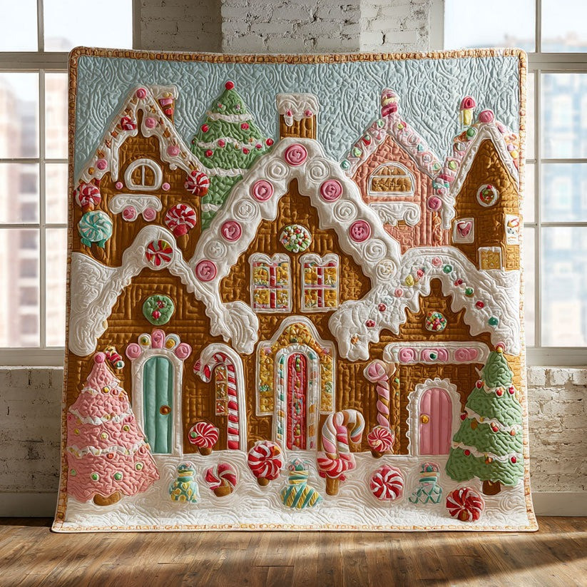 Snowland Fairy Tale Quilt Blanket Cute Christmas Blanket Gifts For Daughter - Tradiviet
