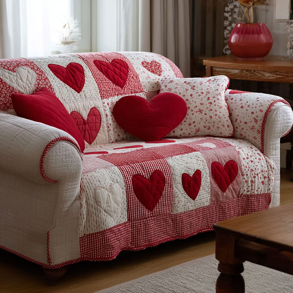 Soft Embrace Quilted Sofa Cover Home Room Decor Home Decor Gift Ideas - Tradiviet