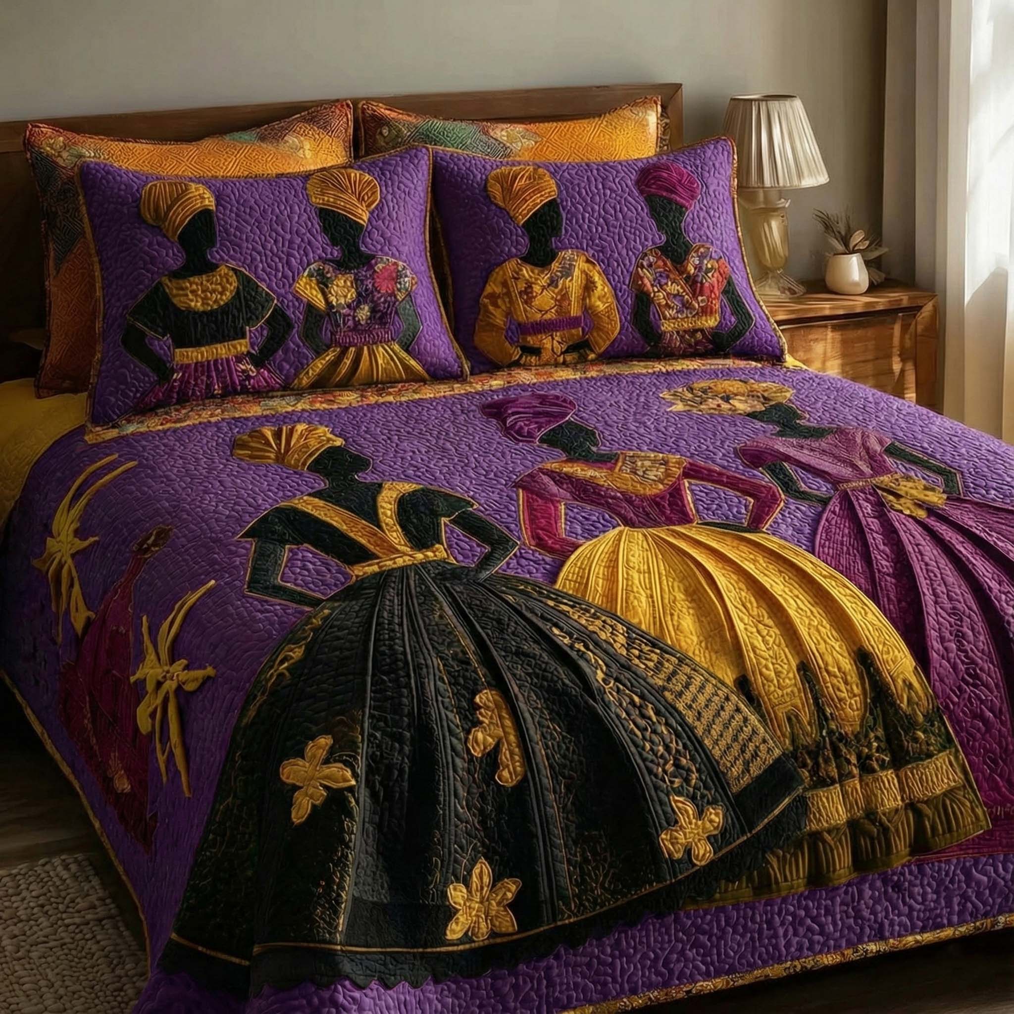 Soulbound Roots Quilted Bedding Set Soulbound Roots View Gift For Soulbound Lovers - Tradiviet