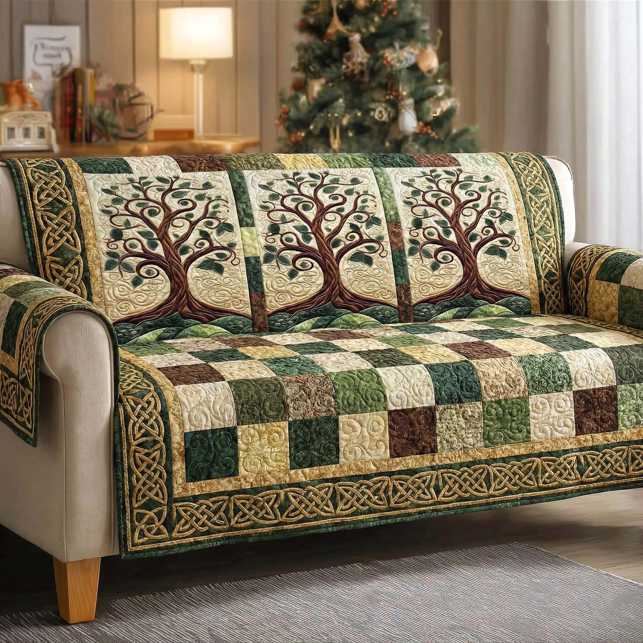 Soulwood Rise Quilted Sofa Cover Cozy Home Couch Cover Present For Home Lovers - Tradiviet