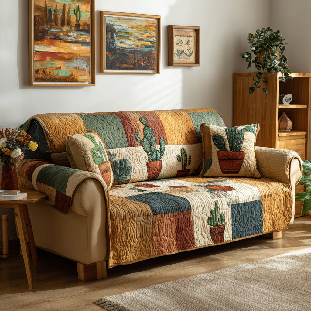 Southwest Stripe Quilt Quilted Sofa Cover Room Decor Ideas Home Gifts For Her - Tradiviet