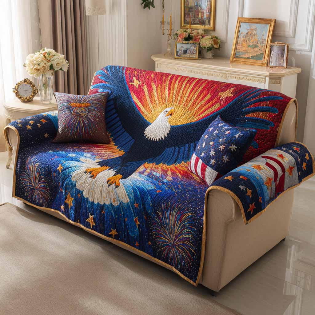 Sovereign Sky Quilted Sofa Cover House Room Decor Gift For Room Decor - Tradiviet