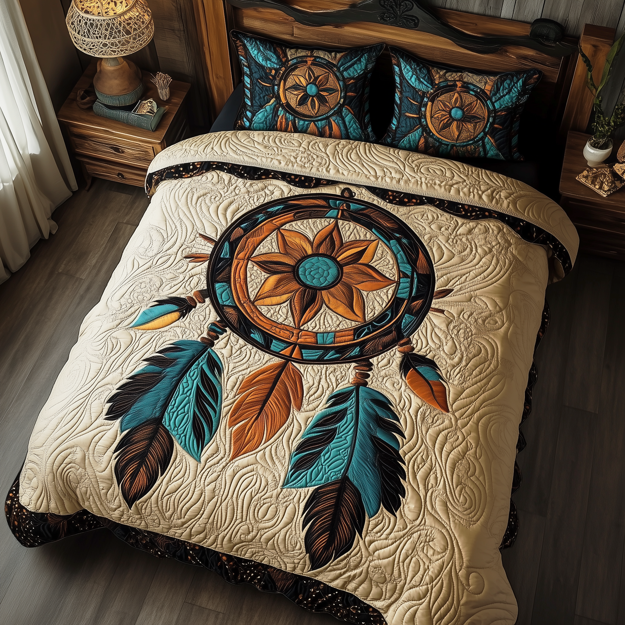 Spirit Catcher Quilted Bedding Set Spirit Catcher Texture Gift For Spirit Catcher - Tradiviet