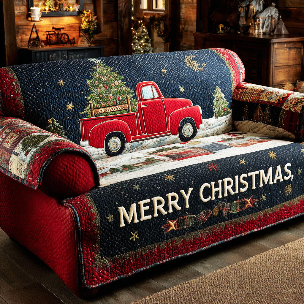 Starry Noel Dream Quilted Sofa Cover Beautiful Home Room Decor Gift For Home Decorators - Tradiviet