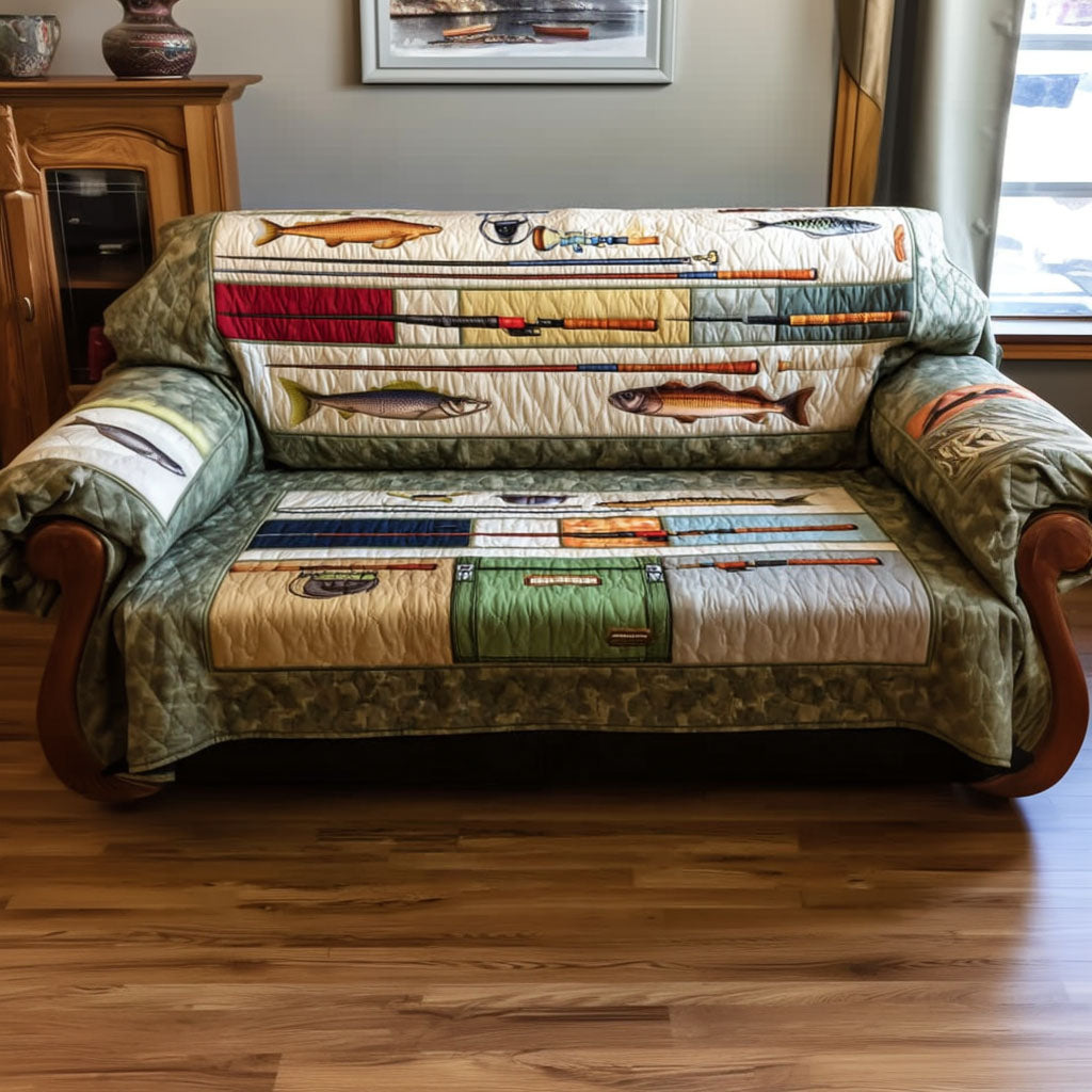 Stillwater Relics Quilted Sofa Cover Best Sofa Slipcovers Top Father's Day Gifts - Tradiviet