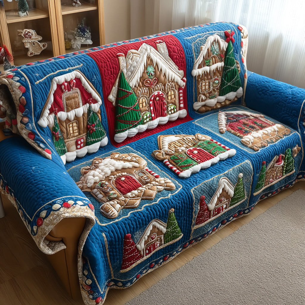 Sugar Cottage Quilted Sofa Cover Christmas Sofa Cover Christmas Gifts For My Wife - Tradiviet