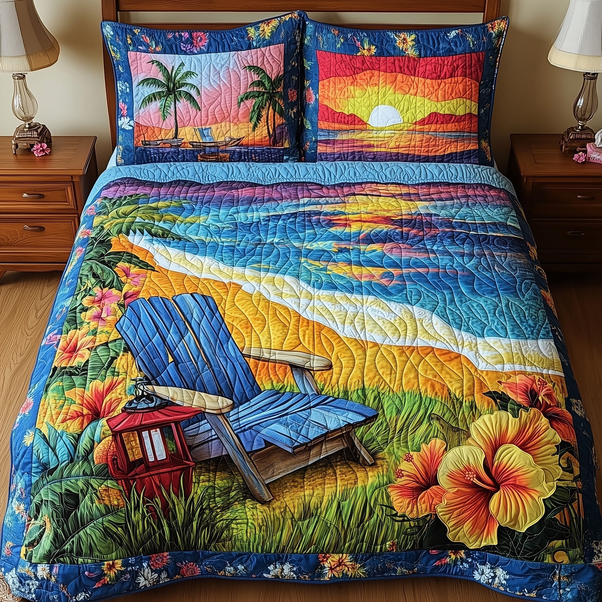 Summer Is Calling Quilted Bedding Set Summer Calling Essence Gift For Is Calling - Tradiviet